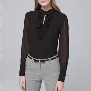 White House Black Market Blouse 0 Petite C1